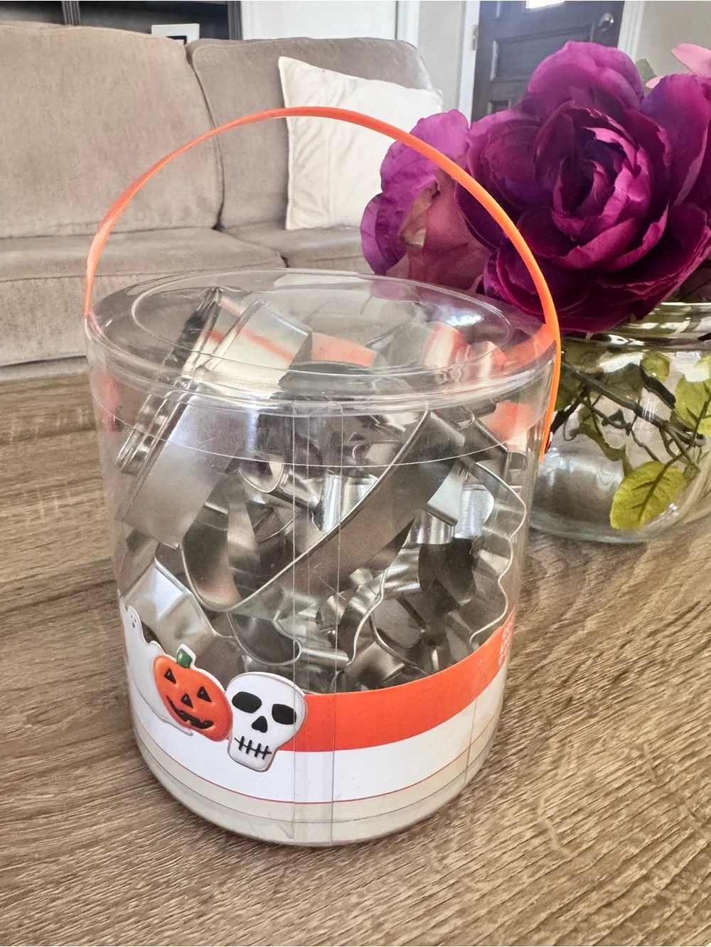 Unbranded Halloween Cookie Cutter Set with Orange Handle